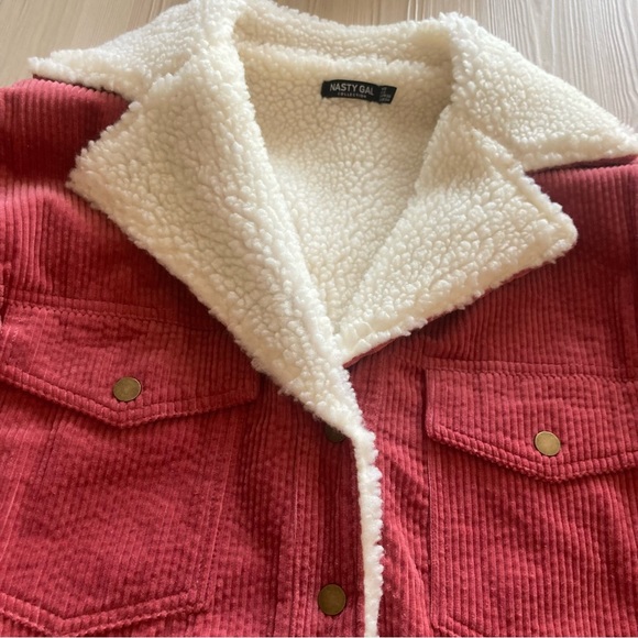 Nasty Gal Corduroy Trucker Bomber Jacket - Picture 5 of 10
